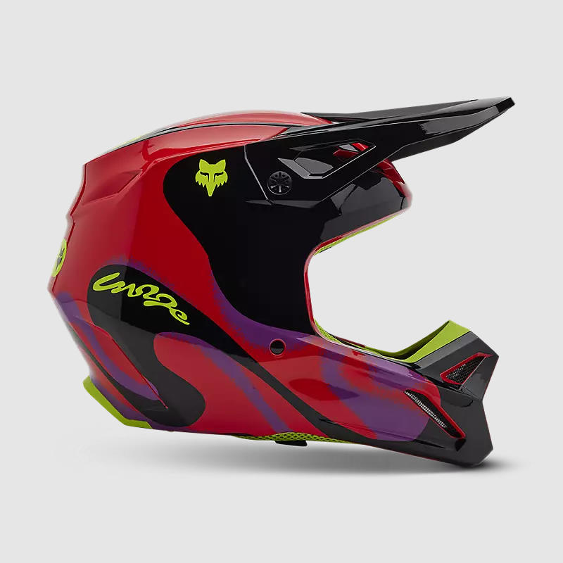 Casco Moto V1 Emotion Rojo Fox