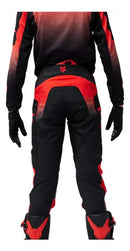 TRAJE MX/ENDURO FOX 180 LEAN NEGRO/ROJO