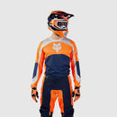 TRAJE MX/ENDURO FOX 180 NITRO AZULMARINO/NARANJO OVERSIZE