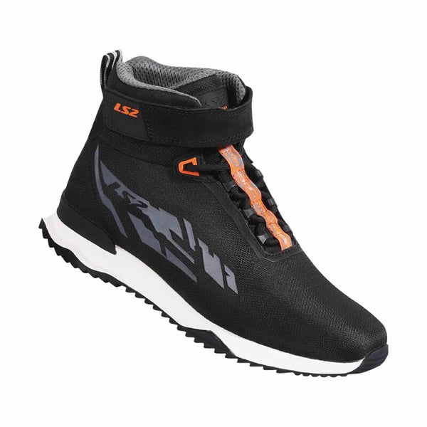 BOTAS LS2 ACRUX NEGRA NARANJA HOMBRE