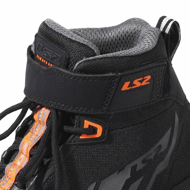 BOTAS LS2 ACRUX NEGRA NARANJA HOMBRE