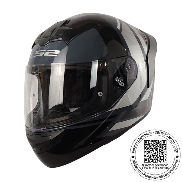 CASCO LS2 FF352 EVO DOWN GRIS