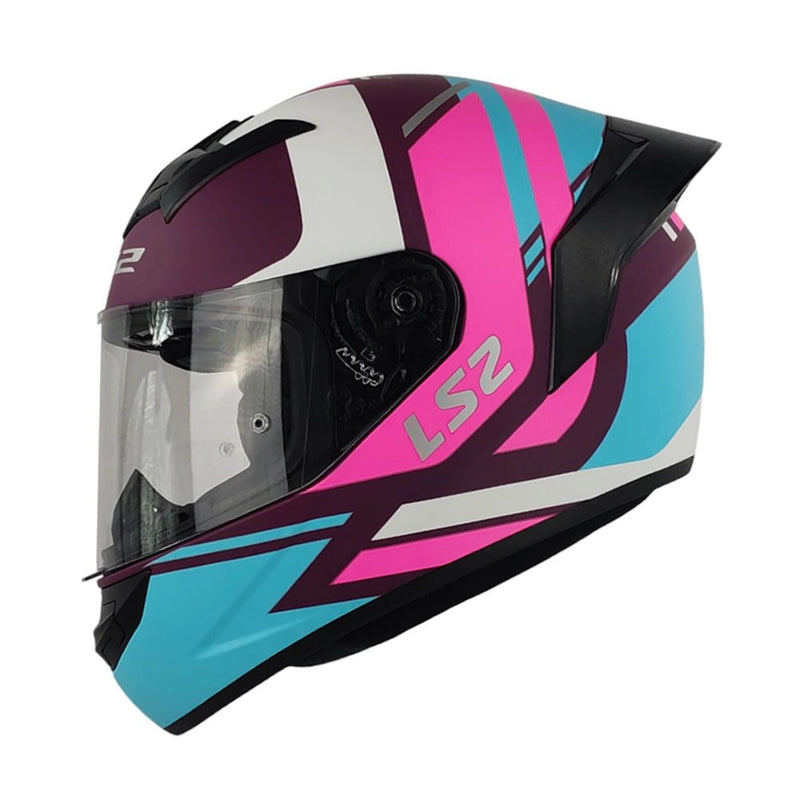 CASCO LS2 FF352 EVO DOWN MORADO FUCSIA MATE