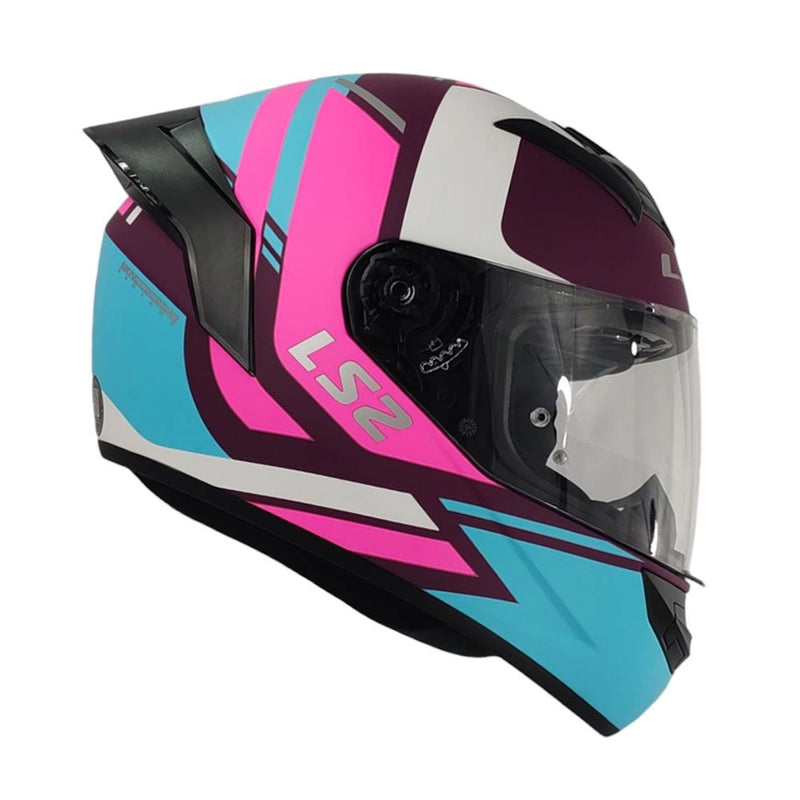 CASCO LS2 FF352 EVO DOWN MORADO FUCSIA MATE