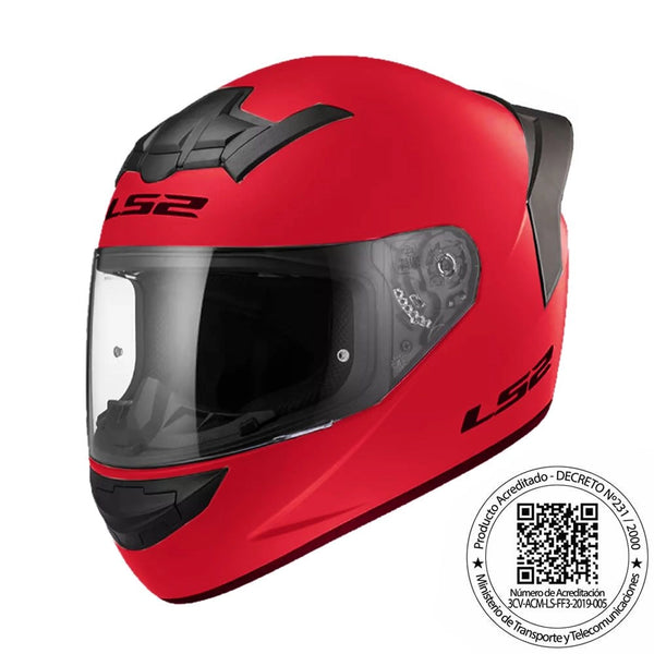 CASCO LS2 FF352 EVO MONO ROJO MATTE