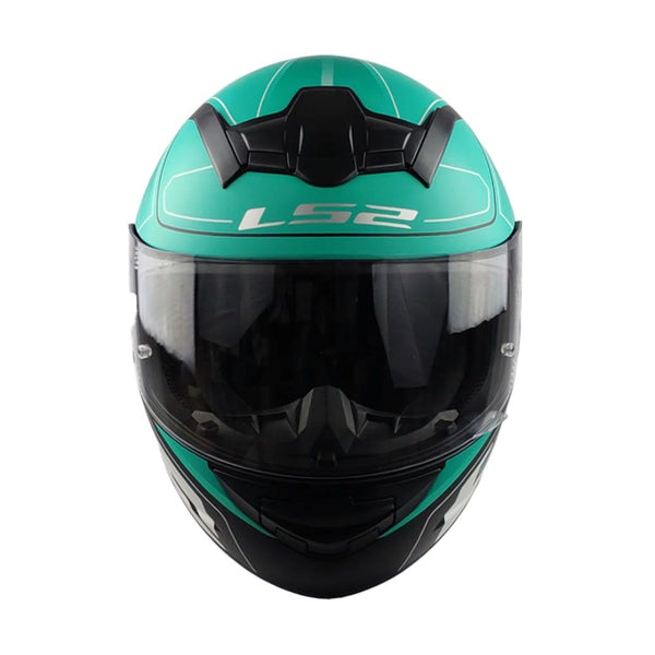 CASCO LS2 FF352 EVO ULTRA VERDE MATE SPOILER NEGRO