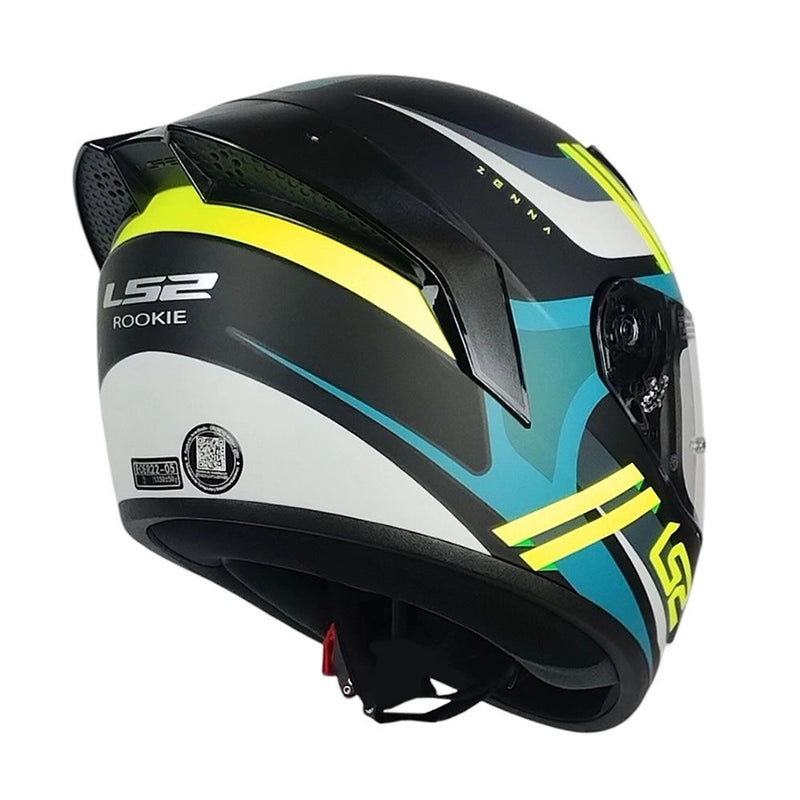 CASCO LS2 FF352 EVO ZENNA NEGRO AMARILLO MATE SPOILER