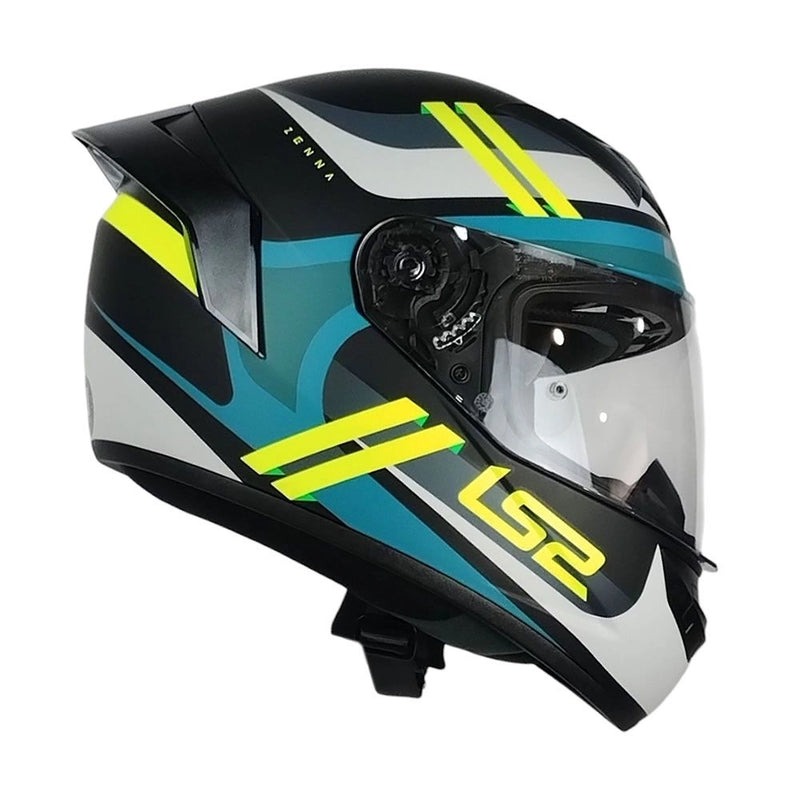 CASCO LS2 FF352 EVO ZENNA NEGRO AMARILLO MATE SPOILER