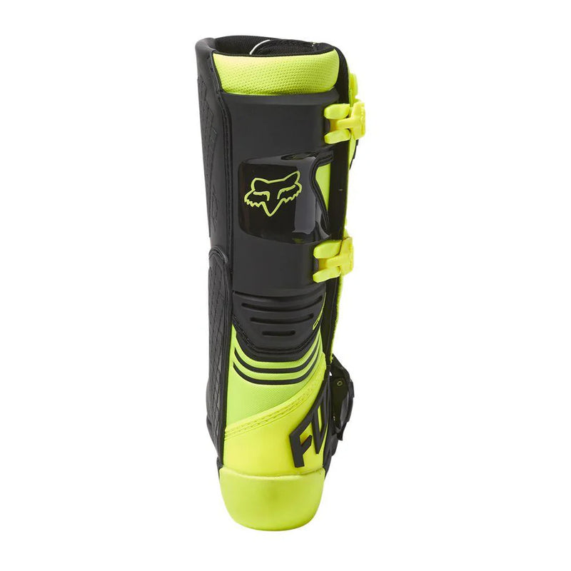 Botas Moto Niño Comp Amarillo Fox