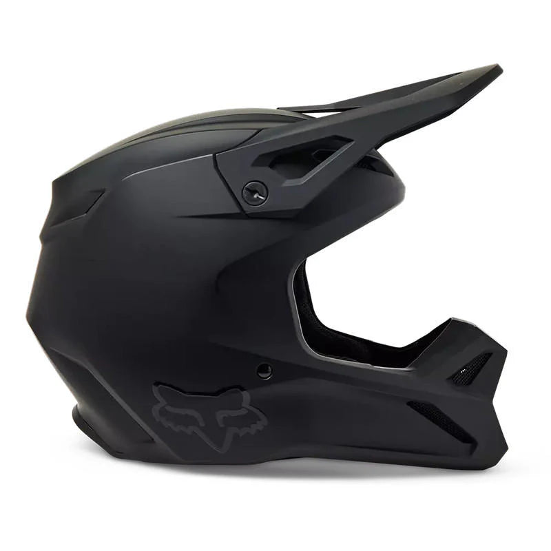 Casco Moto Niño V1 Negro Mate Fox