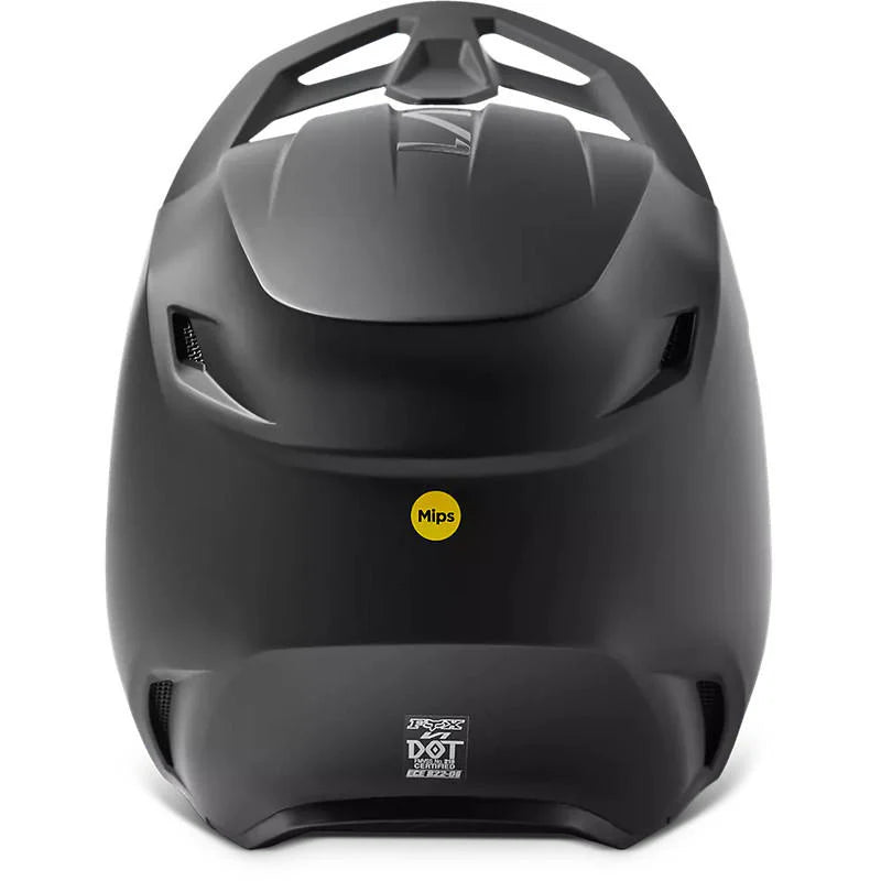 Casco Moto Niño V1 Negro Mate Fox