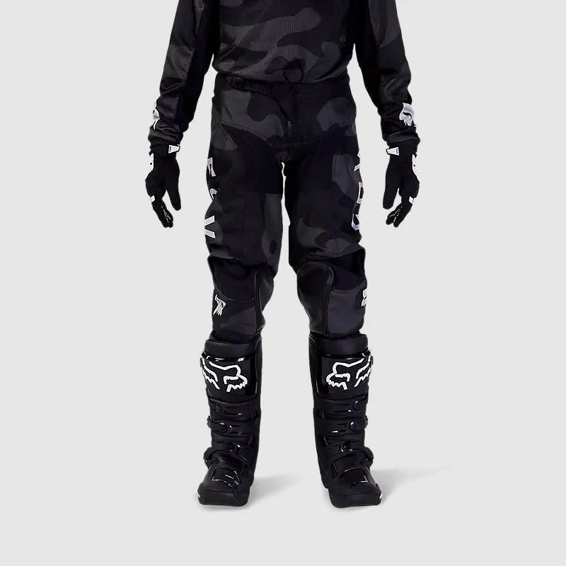 Pantalon Moto Niño 180 Bnkr Camo Negro Fox