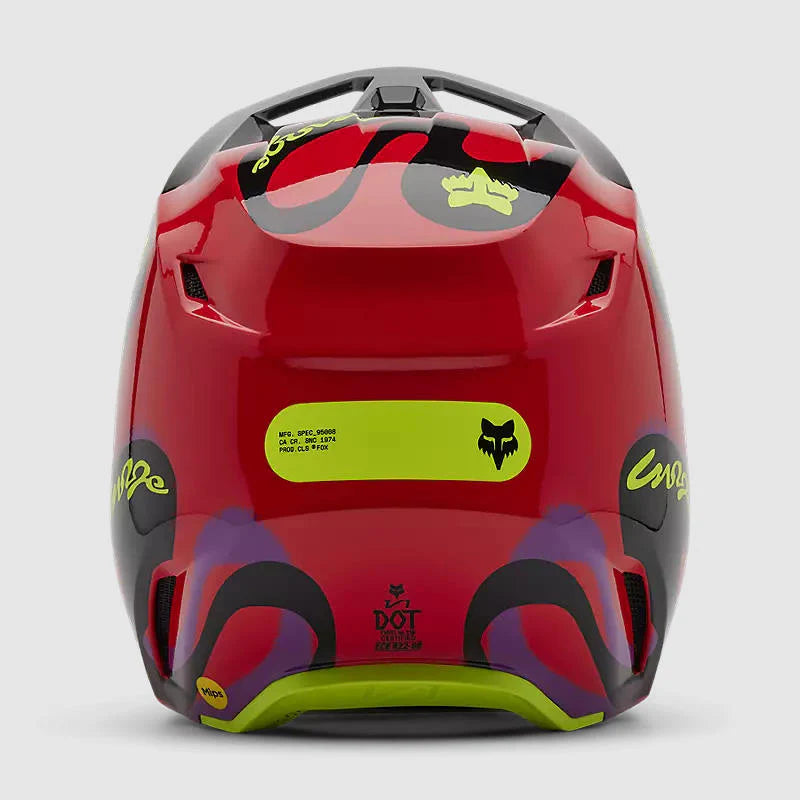 Casco Moto V1 Emotion Rojo Fox