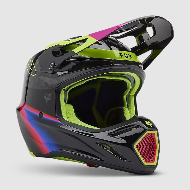 Casco Moto V3 RS Energy Negro Fox