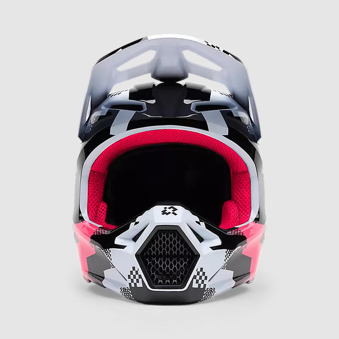 Casco Moto V1 Digi Image Negro/Rosado Negro Fox