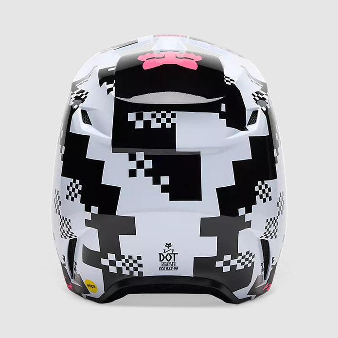 Casco Moto V1 Digi Image Negro/Rosado Negro Fox