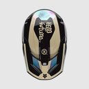 Casco Moto V1 Hello Future Negro/Cafe Fox