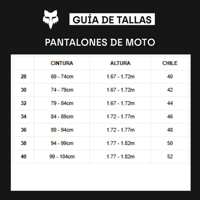 Pantalon Moto 180 Lean Rojo Fox