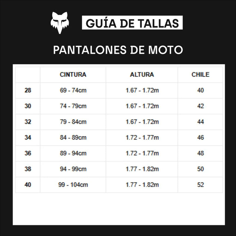 Pantalon Moto 180 Lean Azul Fox