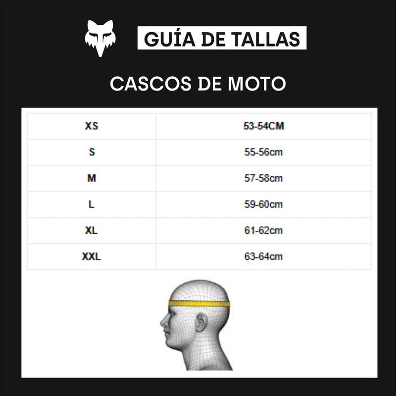 Casco Moto V1 Lean Gris/Amarillo Fox