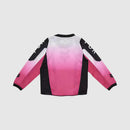 Polera Moto Niño Manga Larga Negro/Rosado Fox