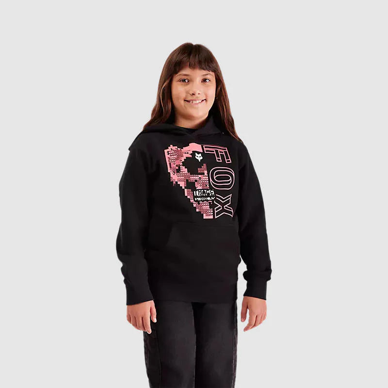 Poleron Lifestyle Niño Image Skull Negro Fox
