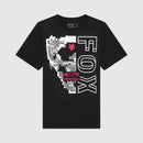 Polera Lifestyle Niño Image Skull Negro Fox